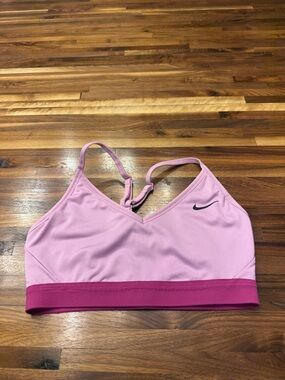 Nike Light Pink Sports Bra with Dark Pink Band